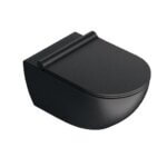 Seinapealne wc pott SFERA NF 54, satiinmatt must, Catalano