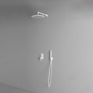 Dušikomplekt termostaadiga SQUARE, kroom/peegel inox, Noken