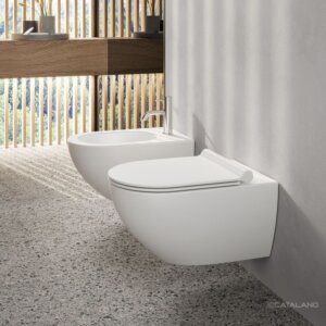 Seinapealne wc pott SFERA NF 54 (prill-lauaga), satiinmatt valge, Catalano