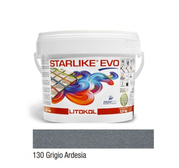 Эпоксидная затирочная смесь 2,5kg STARLIKE  EVO 130 Grigio Ardesia