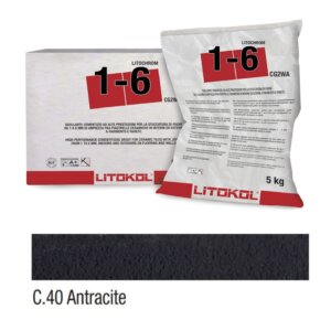 Cementa bāzes šuvju pildviela g LITOCHROM 1-6 C.40 Antracite