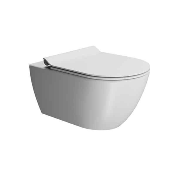 Seinapealne wc pott PURA (prill-lauaga), valge matt, GSI