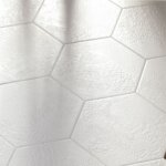 Hexagon, White, Milano, 22x25