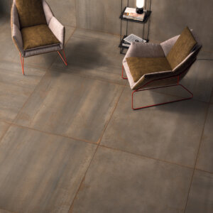 Wall tile / floor tile OXIDE, brass, Gardenia