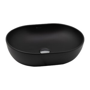 Washbasin AURA ALTO, black matt, Seramiksan