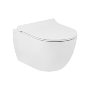 Wall hung wc HILL (seat included), white matt, Seramiksan