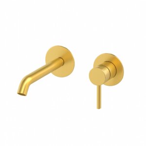 Seinapealne valamusegisti METRICA, brushed gold, Daniel