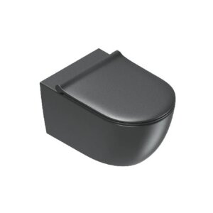 Seinapealne wc pott SFERA NF 55 (prill-lauaga), matt must, Catalano