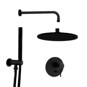 Shower set SPILLO UP, matt black, FIMA CF