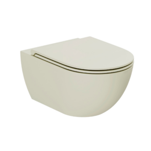 Seinapealne wc pott COMODA (prill-lauaga), beež matt, AZZURRA