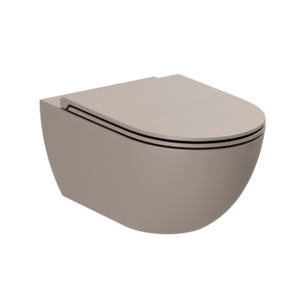 Seinapealne wc pott COMODA (prill-lauaga), pruun matt, AZZURRA