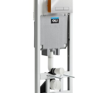 Komplekt seinaraam OLI80 SANITARBLOCK + loputusplaat NARROW poleeritud kroom, Oli