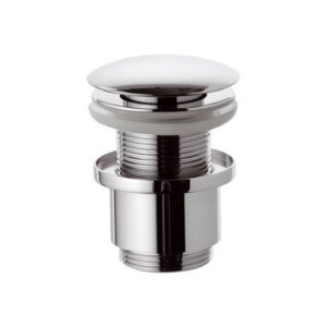 Basin waste valve without overflow, chrome, Daniel