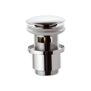 Basin waste valve with overflow, chrome, Daniel