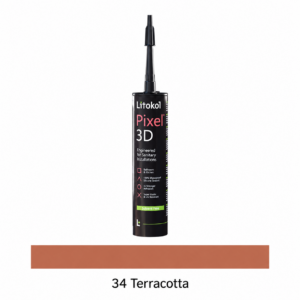 Silikoon PIXEL 3D, 34 Terracotta, 300 ml