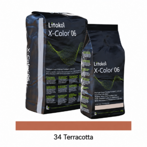 Цементная затирка X-COLOR 0-6, 34 Terracotta, 3 кг