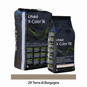 Цементная затирка X-COLOR 0-6, 29 Terra di Borgogna, 3 кг