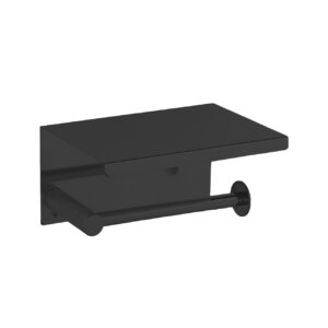 UNO toilet paper holder, black, Boheme Bagno