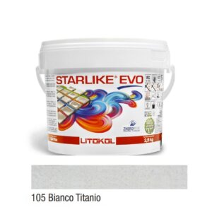 Эпоксидная затирочная смесь 2,5kg STARLIKE EVO 105 Bianco Titanio