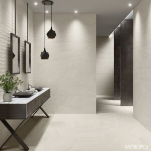 Wall tile / floor tile Keraben STONEAGE WHITE
